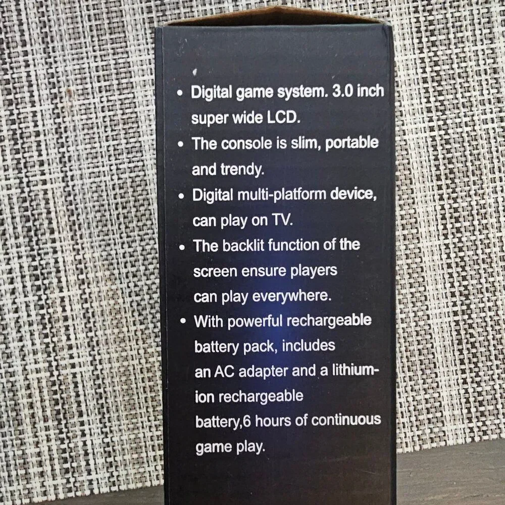 3 inch LCD display 500 Classic Game Handheld w TV connect Portable Game Console